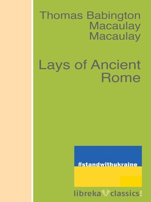 cover image of Lays of Ancient Rome